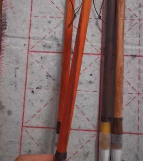 兼毫毛笔大楷毛笔羊毫狼毫实木杆红木笔杆 买...