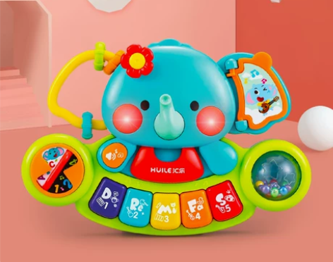 汇乐大象手指探索训练琴儿童钢琴早教益智宝宝...