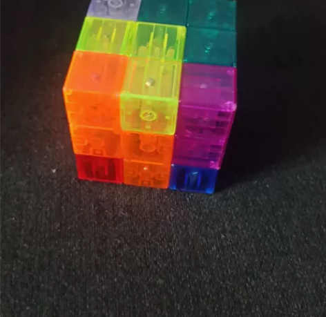 磁力魔方索玛立方体积木方块立体七巧板智力拼...