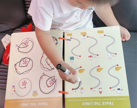 益趣幼儿控笔训练幼儿园精细趣味启蒙儿童专注...