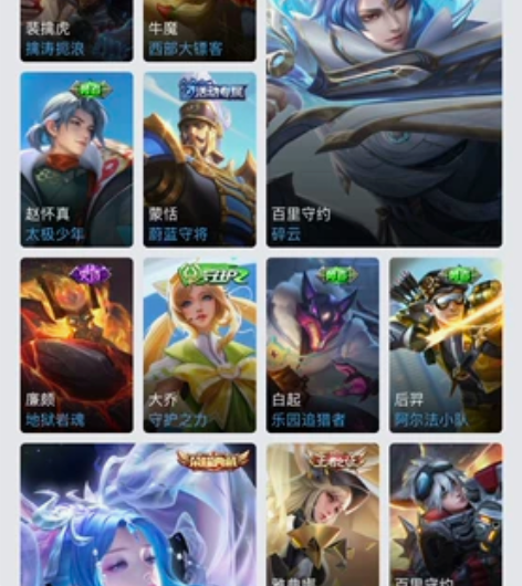 ios q区王者出组，211皮 貂蝉李白典...