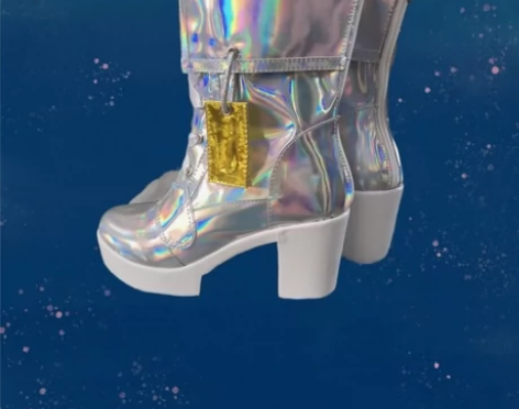 王者荣耀音你闪耀孙尚香银色高跟鞋play道...