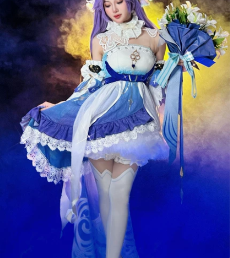 王者荣耀大乔誓约挚爱花嫁cos服 感兴趣的...