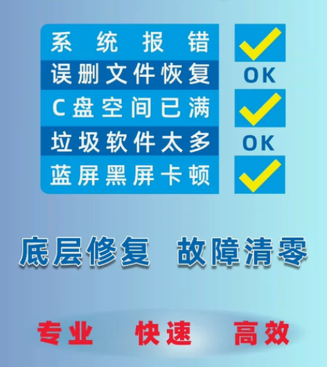 电脑维修远程指导诊断电脑问题，咨询解决系统...