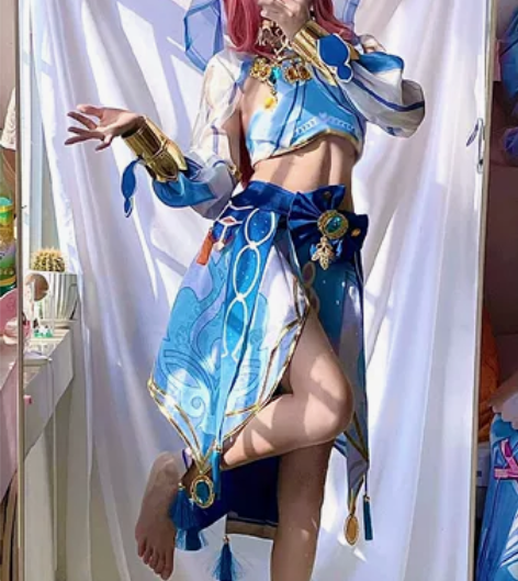 原神妮露服饰cos 全套包括：裙子+上衣+...