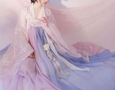 汉服女中国风春夏花神赋齐腰古装仙女款超仙飘...