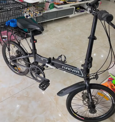 永久P8折叠自行车，20寸7速碟刹，铝合金...