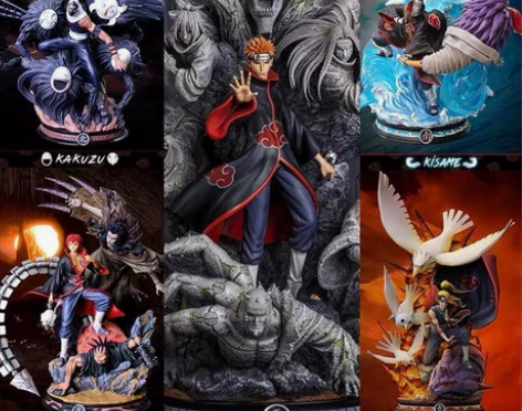 【超大号！】晓组织手办火影忍者GK全套CS...