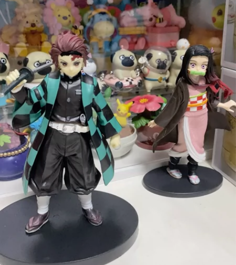 鬼灭之刃手办 炭治郎45 弥豆子39 两个...