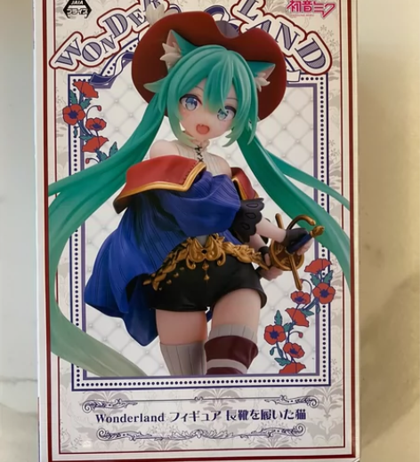 taito穿靴子的猫初音景品手办，日版全新...