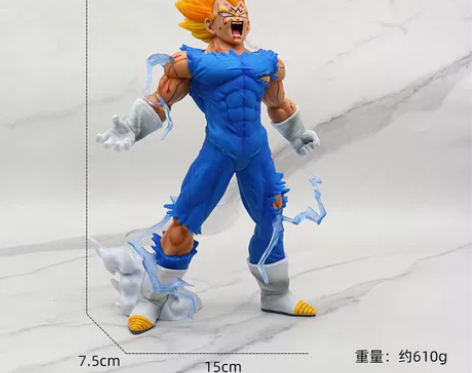 自爆贝吉塔1头~ 七龙珠悟空手办模型超级赛...