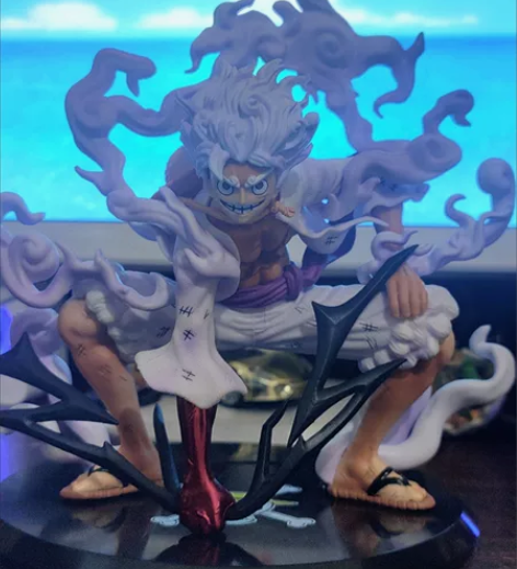 海贼王太阳神尼卡五档路飞蹲姿二档果实觉醒白...