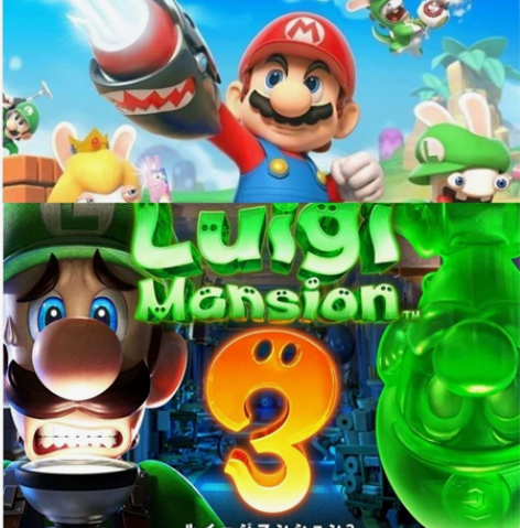 路易鬼屋3+马里奥疯狂兔 注意：国行机器不...