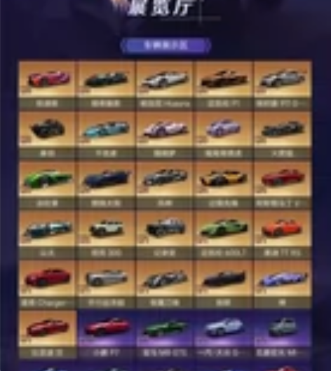 王牌竞速八级哈迪斯，八级暗夜魅影，八级帕加...