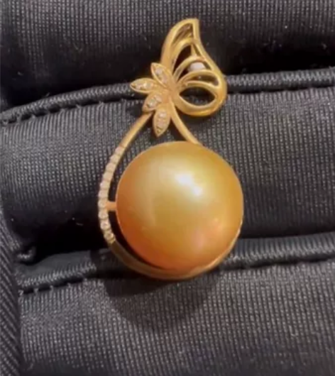 18k金南洋金珠吊坠 【拍品】南洋吊坠 【...