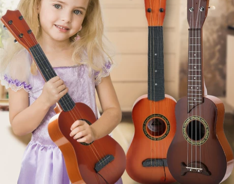 尤克里里初学者儿童女孩小吉他男孩音乐玩具可...