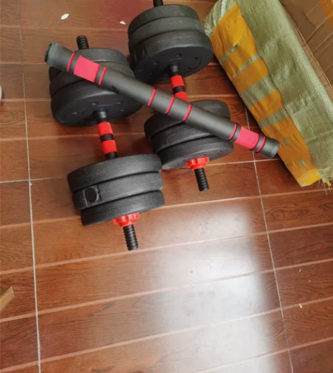 厂家直销包胶哑铃，肌肉锻炼神器 10/㎏一...