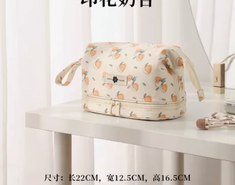 全新原包装 印花化妆包收纳包大容量洗漱袋旅...