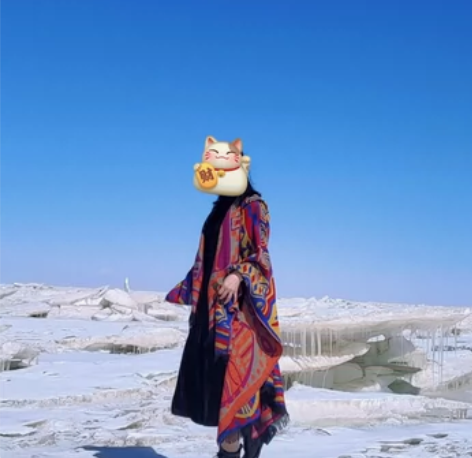 沙漠草原民族风旅游拍照超美披肩斗篷带帽丽江...