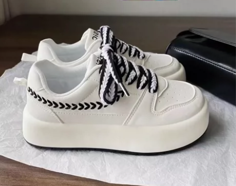 小白鞋秋季新款ins潮日系小白鞋女百搭透气...