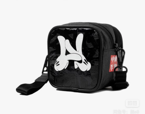 中国李宁肖战同款包包女OGSLICK联名印...