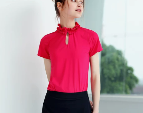 百乐图 高尔夫球服装女士短袖T恤夏季时尚运...