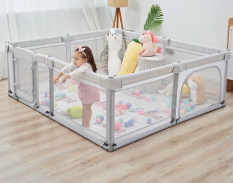 儿童游戏围栏婴儿爬爬垫防护栏地上室内家用可...