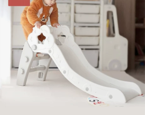 澳乐小飞碟折叠滑滑梯儿童室内家用小型滑梯宝...