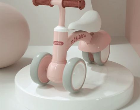 贝恩施儿童平衡车幼儿无脚踏四轮自行车玩具宝...