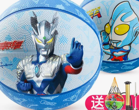 奥特曼儿童篮球幼儿园专用皮球拍拍球男孩小篮...