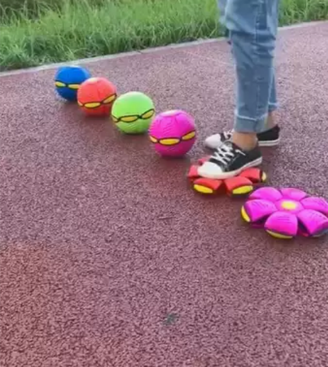 儿童玩具飞碟球解压脚踩球抖音爆款户外运动飞...