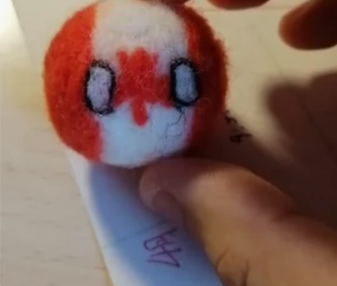 手作毛毡波兰球成品 全新可捏可定制表情 如...