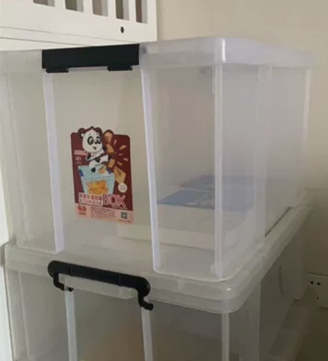 天马透明收纳箱子，收纳箱，之前自己买了在装...