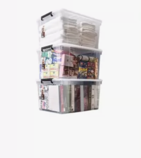 禧天龙 透明收纳箱 84L *3个 京东自...