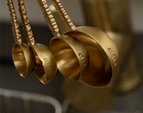 荷兰Doing Goods进口手工黄铜量勺...