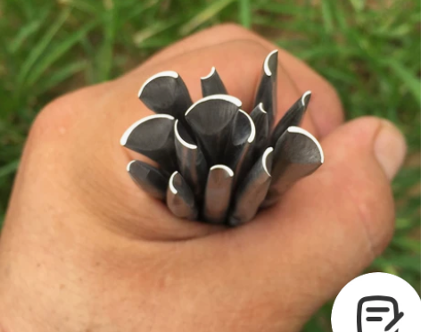 錾子錾刻刀唐草纹专用錾刻刀 12支套装,刀...