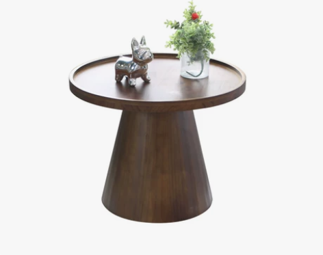 北欧实木沙发边几客厅角几阳台小圆桌酒店用品...