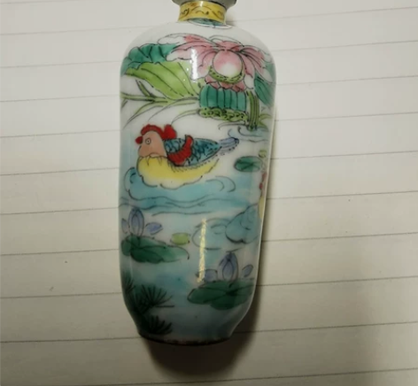 珐琅彩烟壶, 早年收藏,因儿女不喜欢转手,...