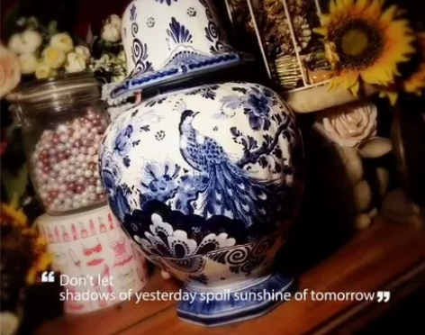 西洋古董荷兰产delfts代尔夫特蓝手绘孔...