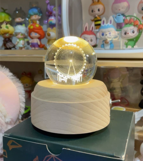 水晶球小夜灯，可充电感兴趣的话点“我想要”...