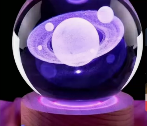 捡漏包邮 创意大号彩光水晶球宇小夜灯 宇宙...