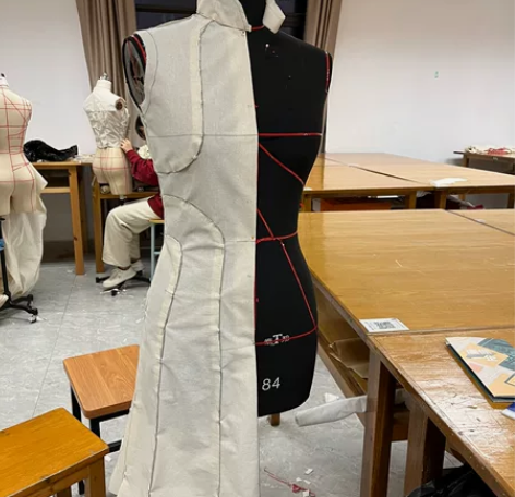 服装设计，立裁小作业，优秀作业 鱼尾连衣裙...