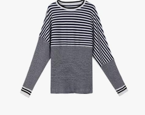 FPE流动形体 创意条纹美学男女同款针织式...