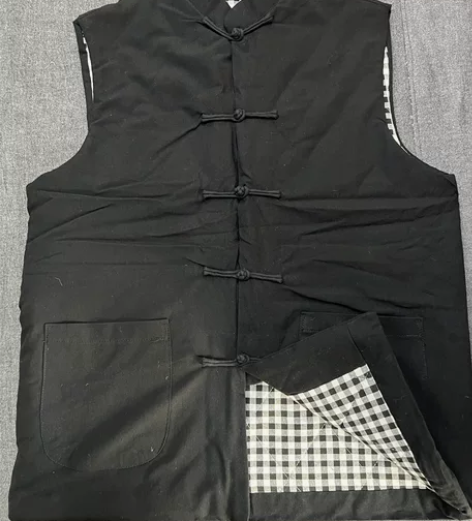 处理全新秋冬棉马甲男老人马夹棉坎肩复古中国...