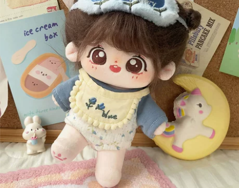 开口笑小丸纸现货20cm棉花娃娃可爱小丸子...