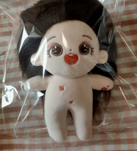 棉花娃娃栗粒20cm毛绒公仔玩偶可换装女娃...