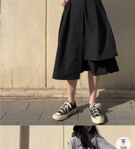 雪纺印花半身大摆长裙，腰平铺62.最大拉仲...