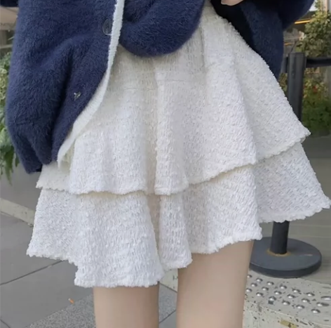 白色蛋糕裙，全新质量嘎嘎好，显瘦m码 包邮...