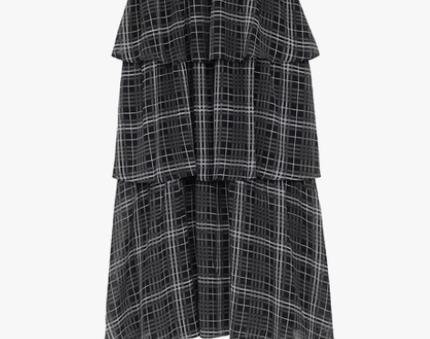 ?HAVERICE饭馆 网纱蛋糕裙 黑色高...