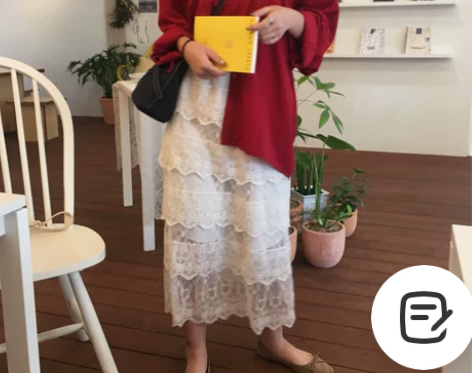 [Busan]自制蛋糕蕾丝半身裙秋女201...